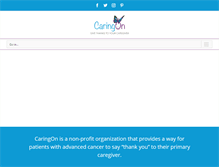Tablet Screenshot of caringon.org